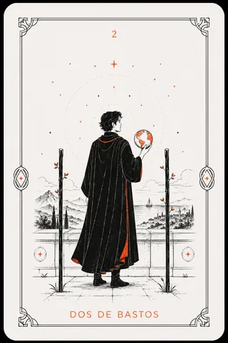 2 de Bastos del tarot