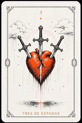 3 de Espadas del tarot