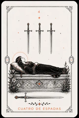 4 de Espadas del tarot