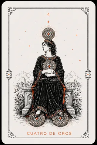 4 de Oros del tarot