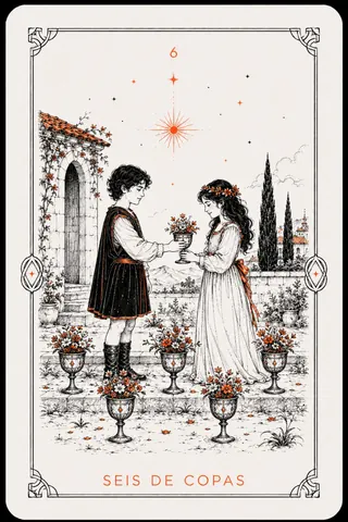 6 de Copas del tarot