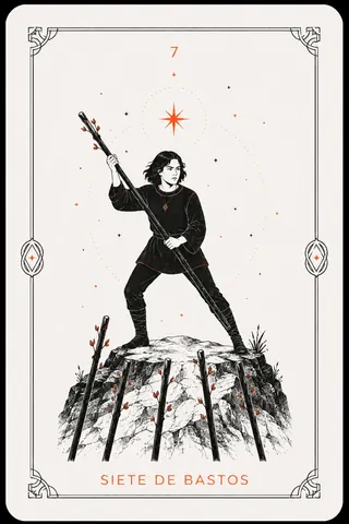 7 de Bastos del tarot