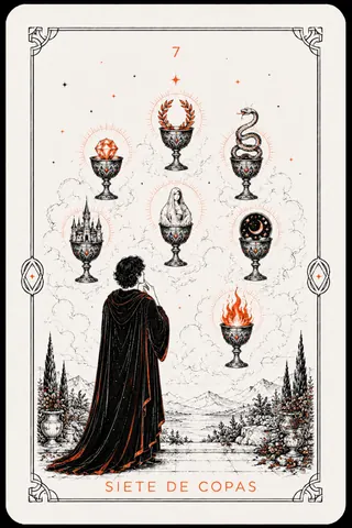 7 de Copas del tarot