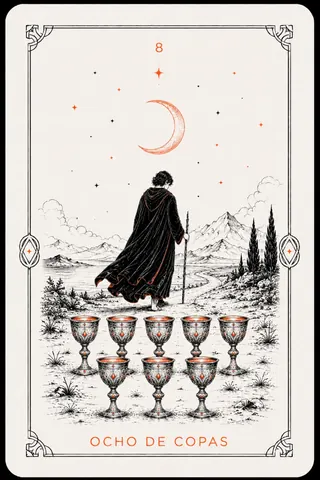 8 de Copas del tarot