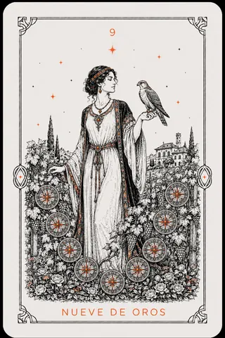 9 de Oros del tarot