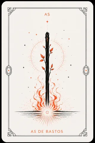 As de Bastos del tarot