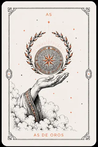 As de Oros del tarot