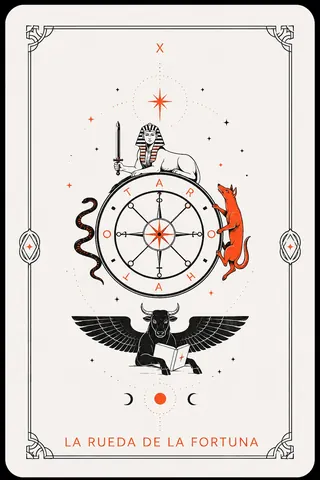 La Rueda de la Fortuna del tarot