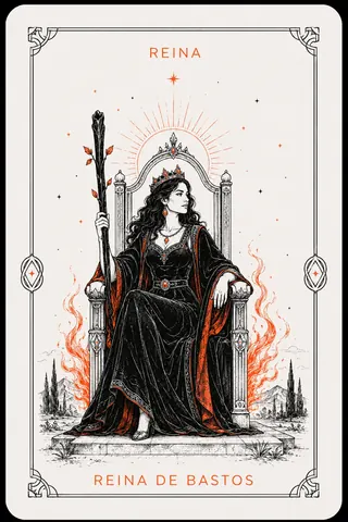 Reina de Bastos del tarot