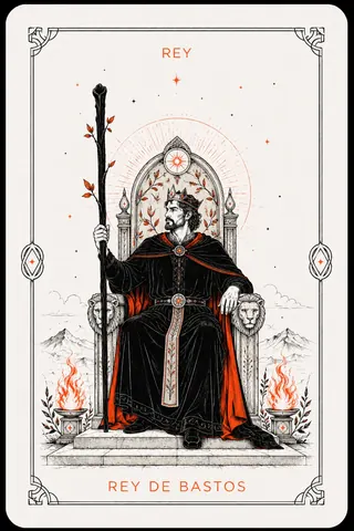 Rey de Bastos del tarot