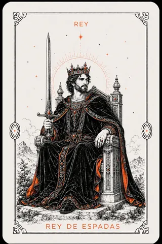 Rey de Espadas del tarot