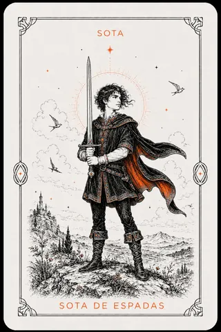 Sota de Espadas del tarot