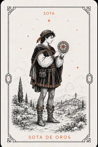 Sota de Oros del tarot