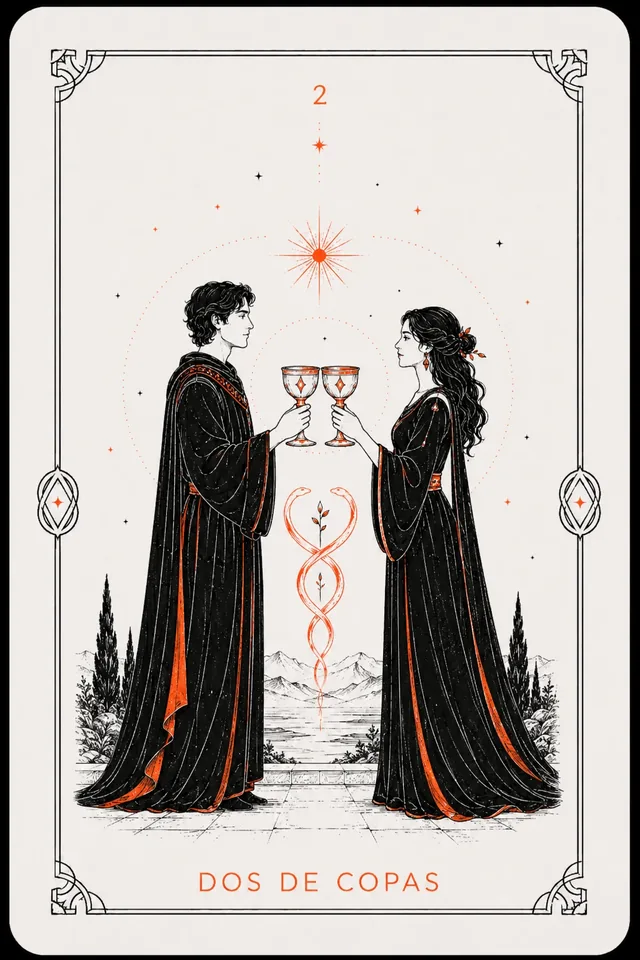 2 de Copas del tarot