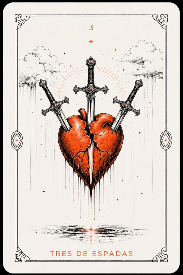 3 de Espadas del tarot
