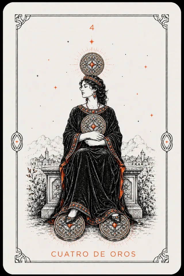4 de Oros del tarot