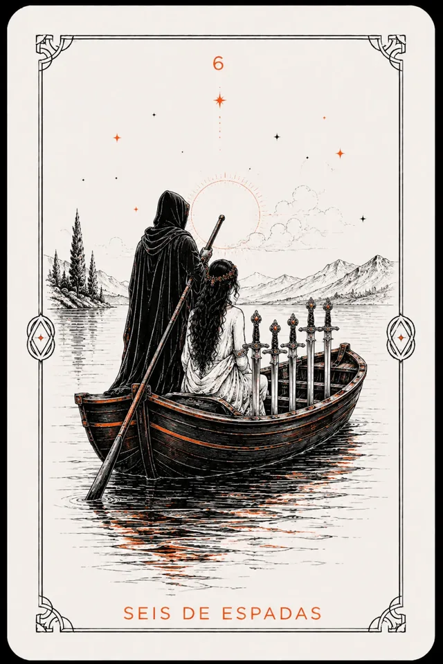 6 de Espadas del tarot