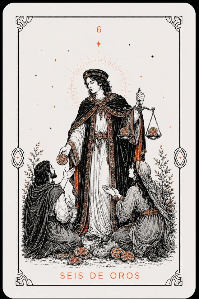 6 de Oros del tarot