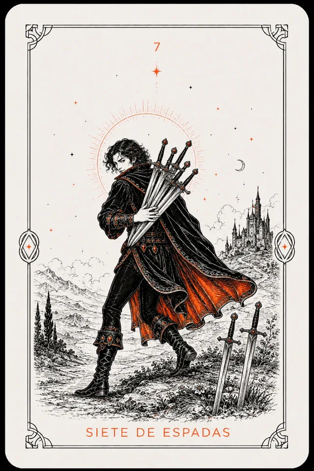 7 de Espadas del tarot