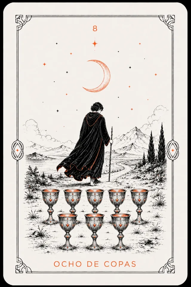 8 de Copas del tarot