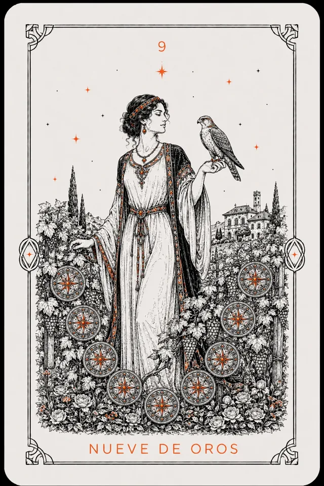 9 de Oros del tarot