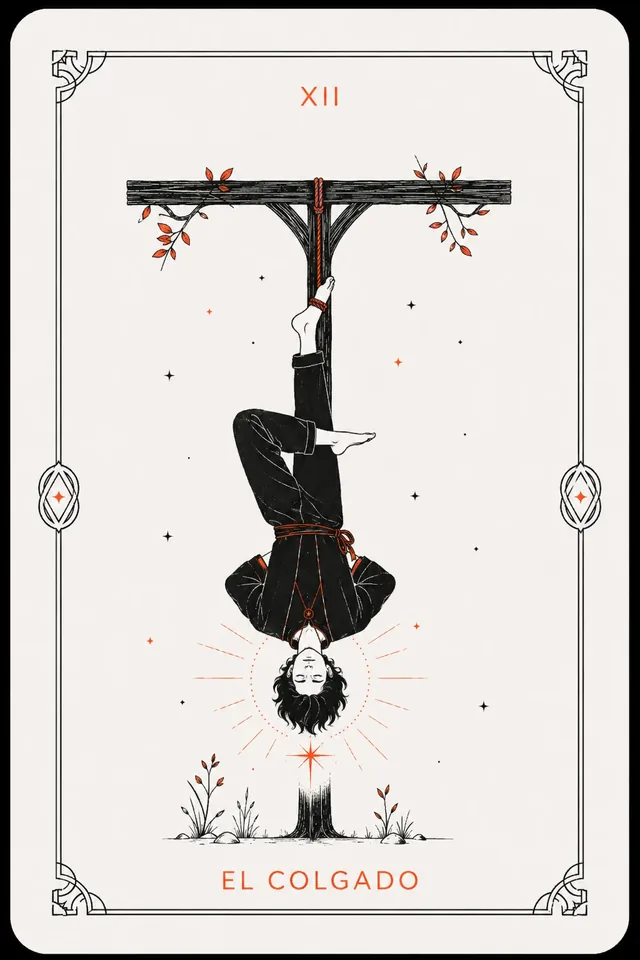 El Colgado del tarot