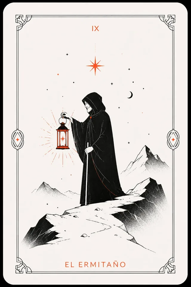 El Ermitaño del tarot