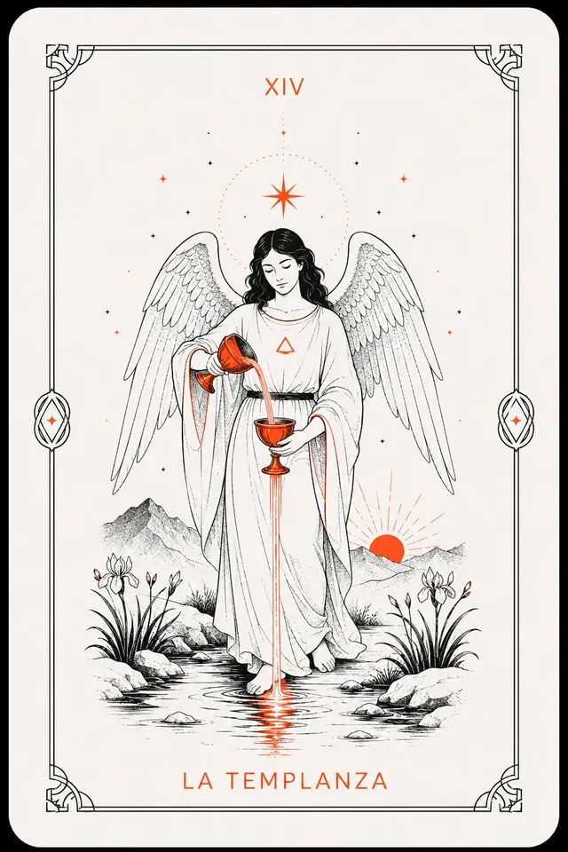 La Templanza del tarot