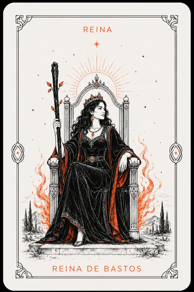 Reina de Bastos del tarot