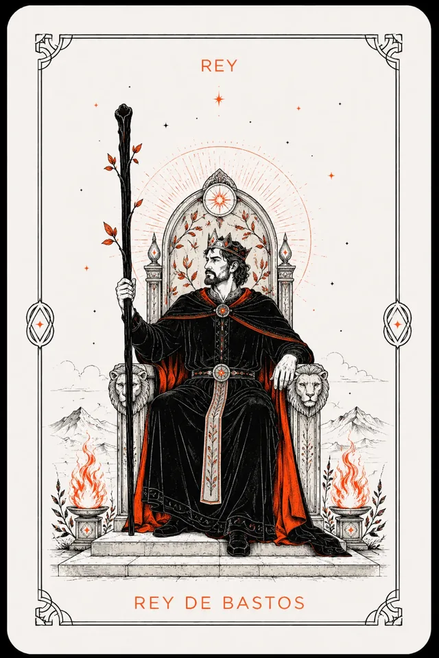 Rey de Bastos del tarot