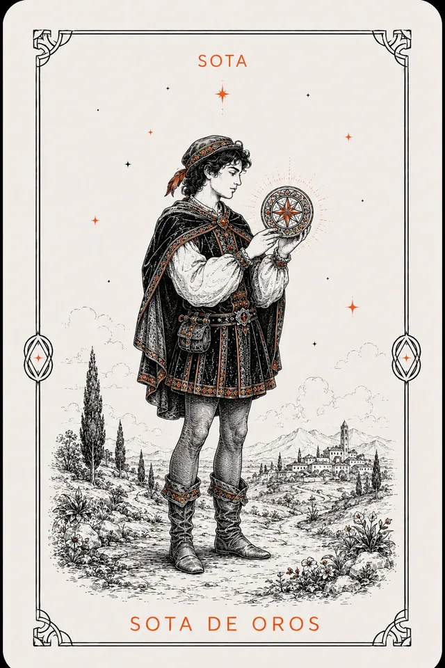 Sota de Oros del tarot