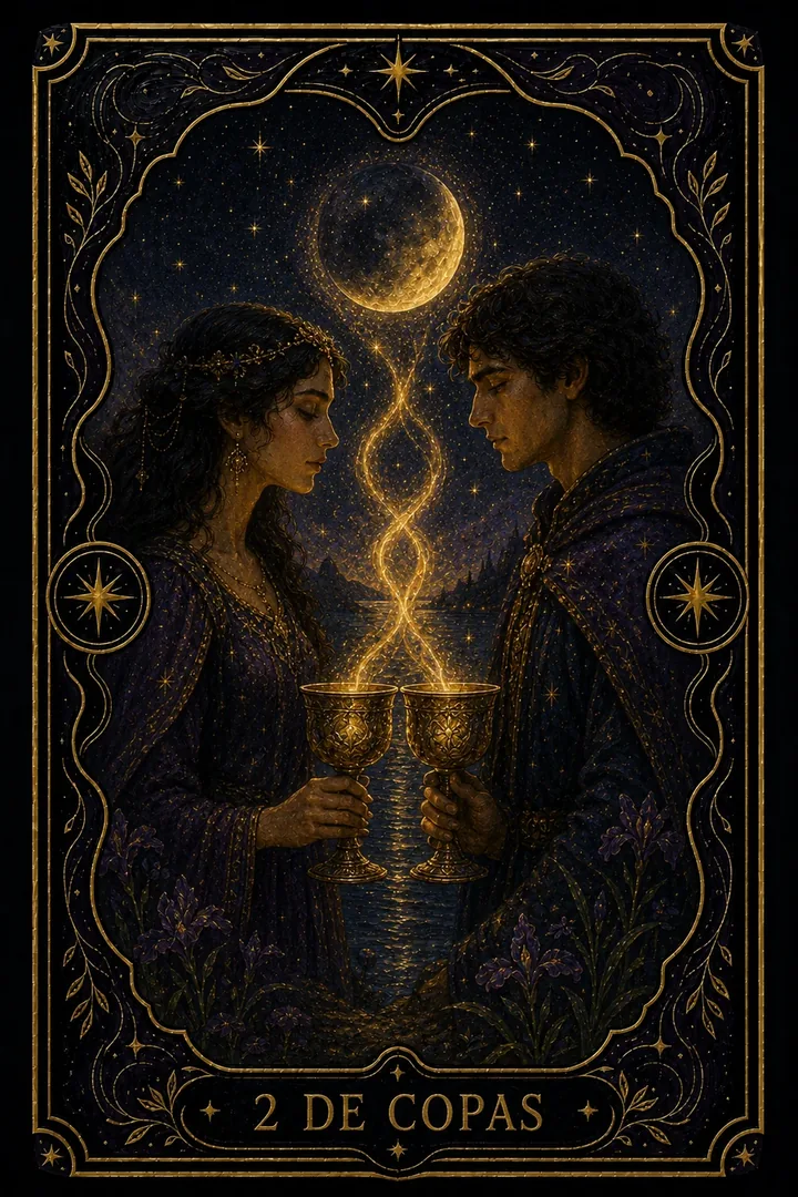 2 de Copas del tarot