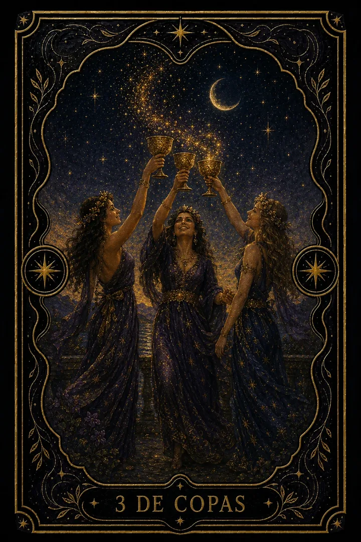 3 de Copas del tarot