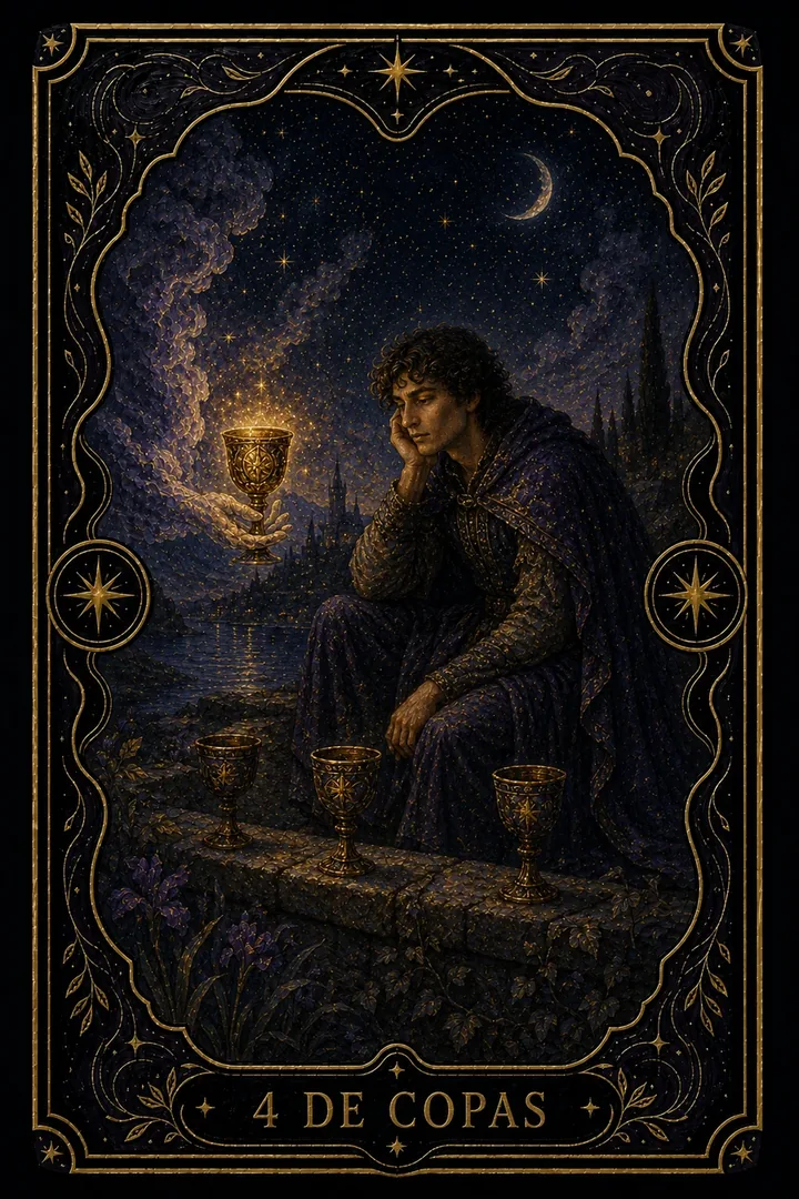 4 de Copas del tarot