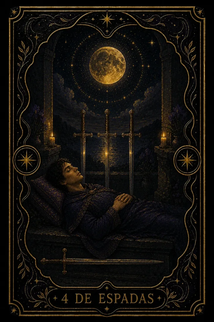 4 de Espadas del tarot
