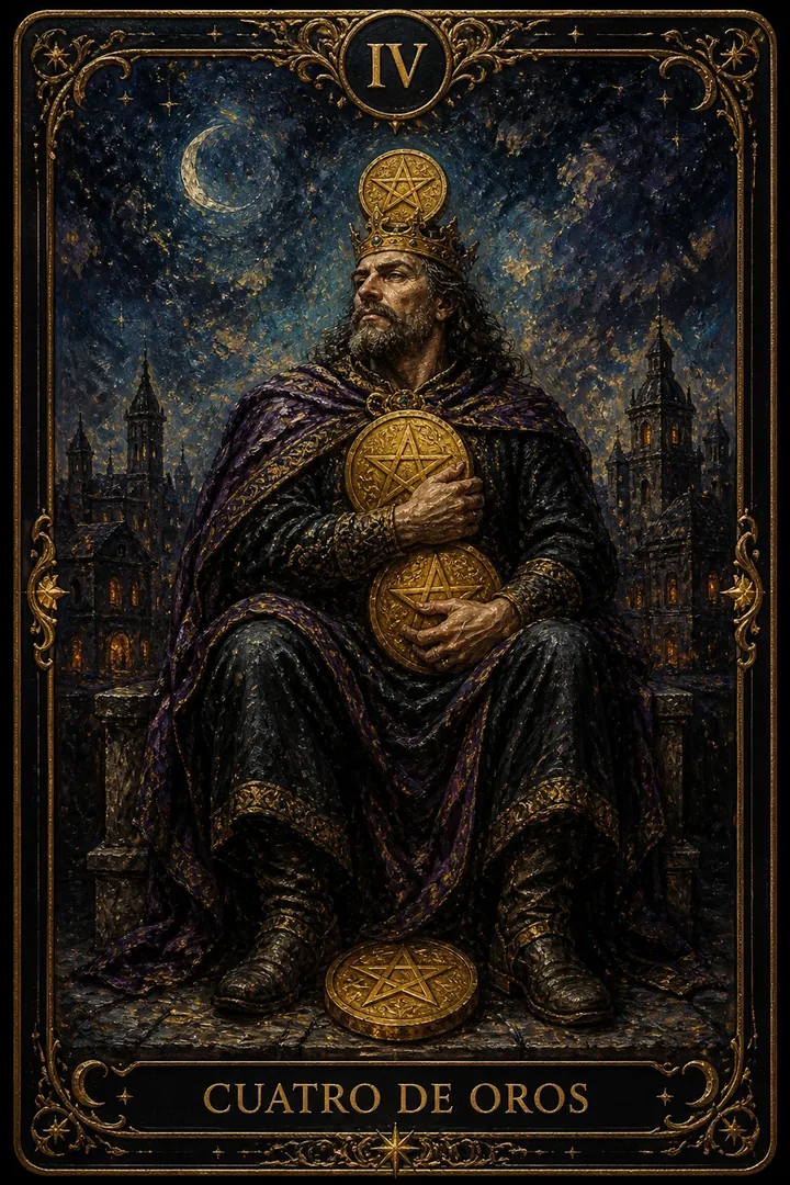 4 de Oros del tarot