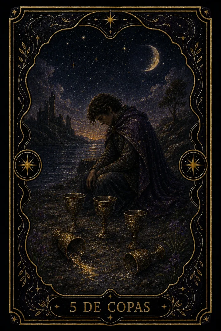 5 de Copas del tarot