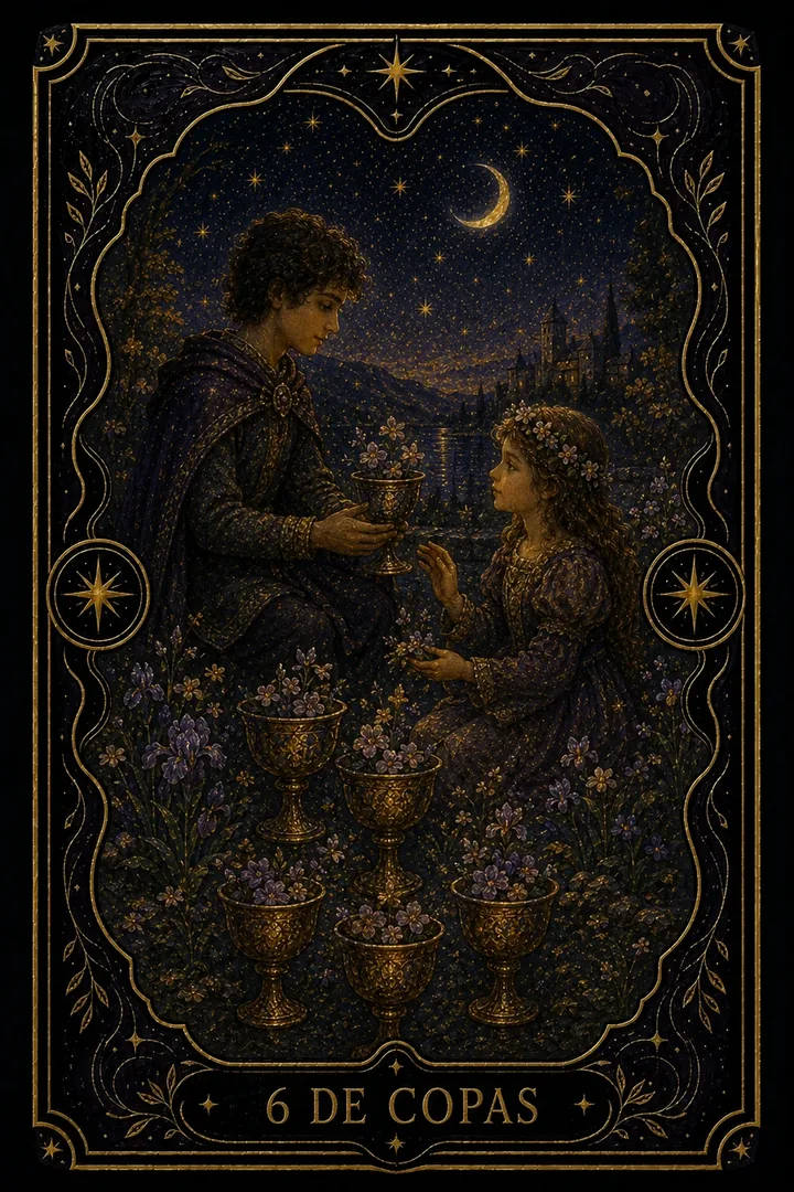 6 de Copas del tarot