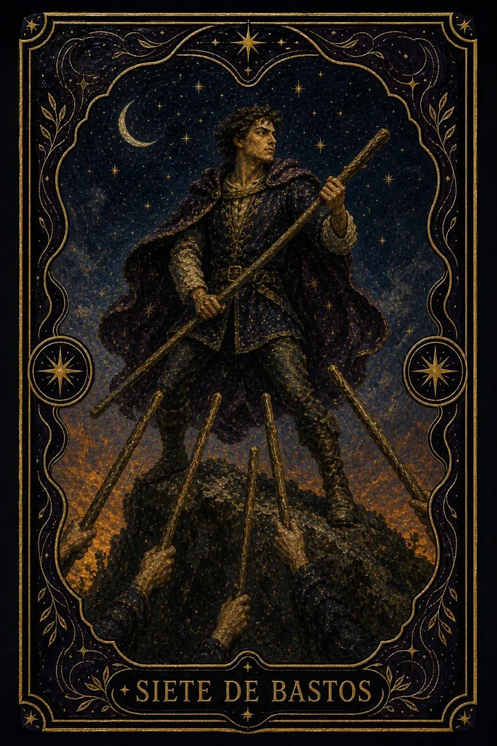 7 de Bastos del tarot