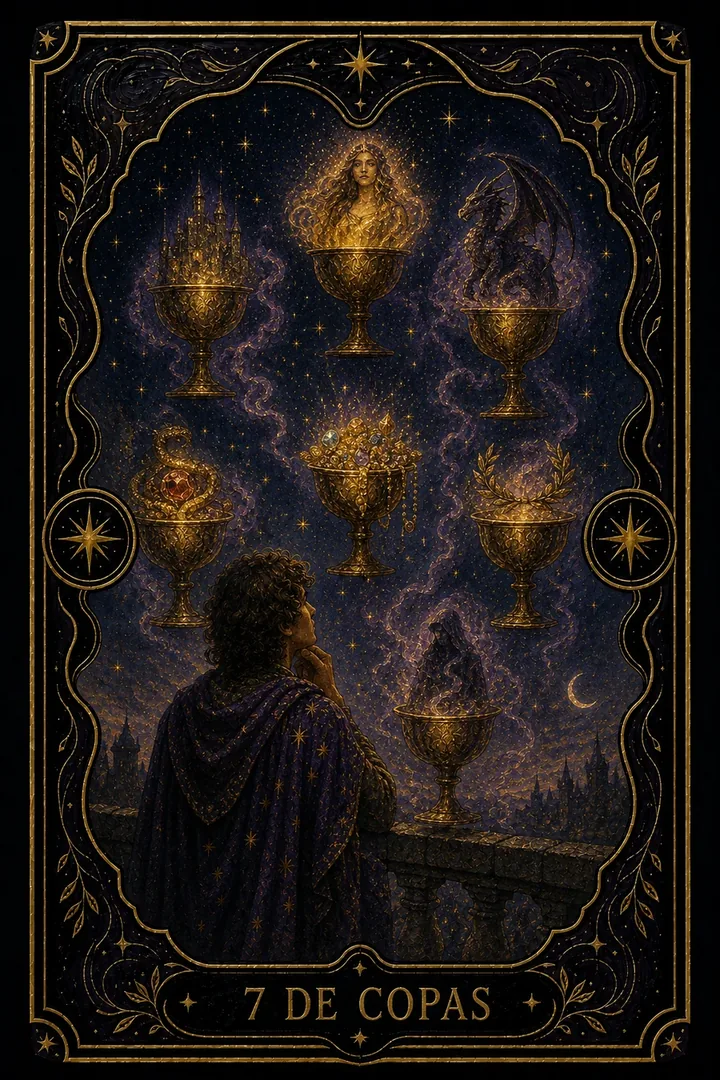 7 de Copas del tarot