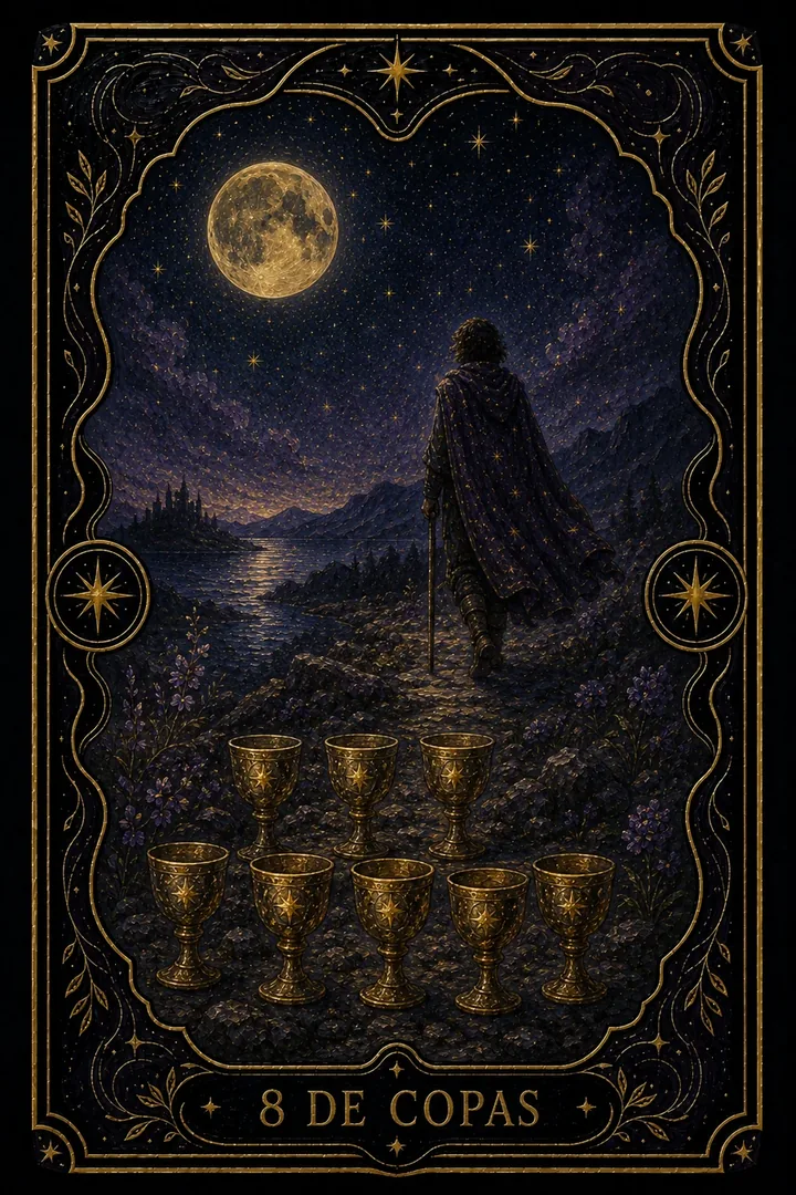 8 de Copas del tarot