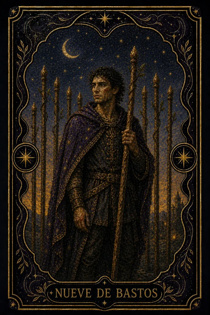 9 de Bastos del tarot