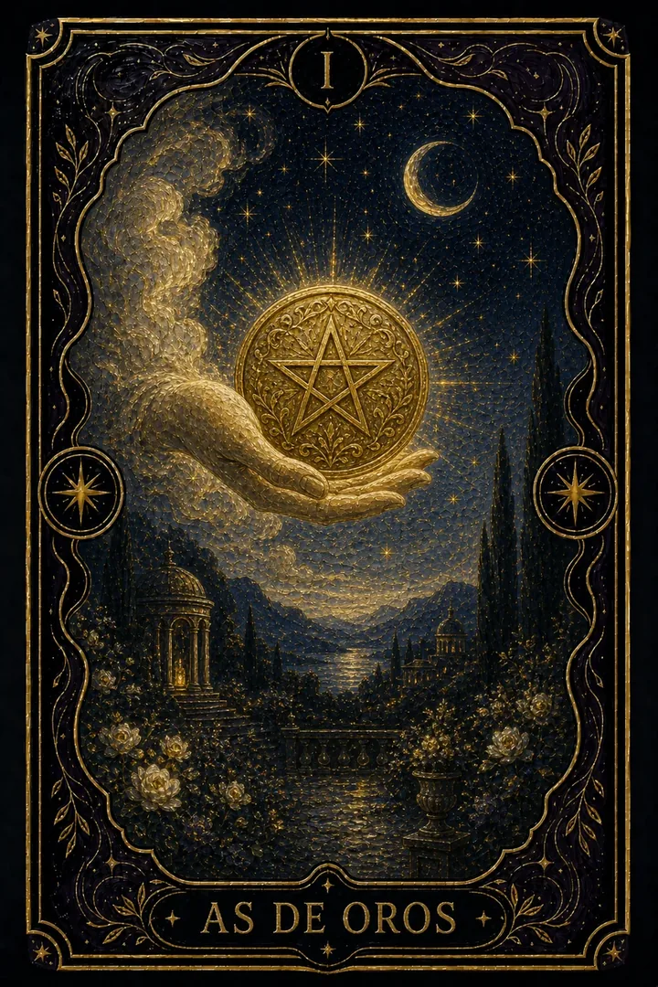 As de Oros del tarot