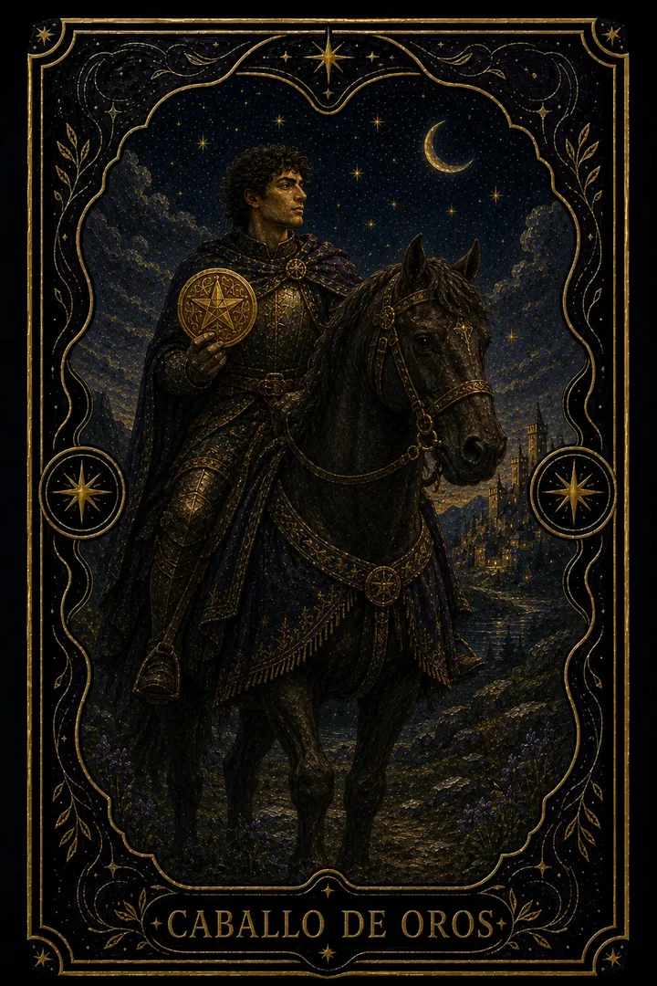 Caballo de Oros del tarot