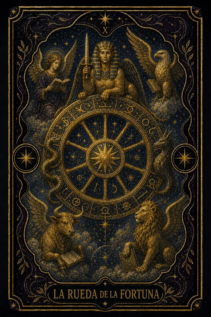 La Rueda de la Fortuna del tarot