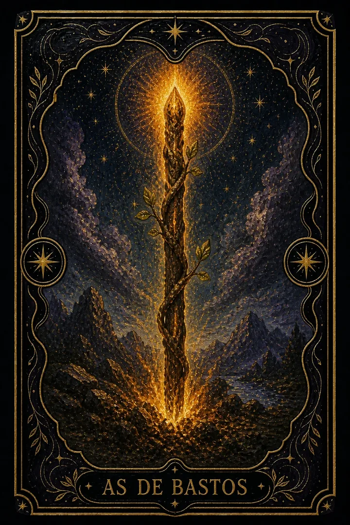Sota de Bastos del tarot