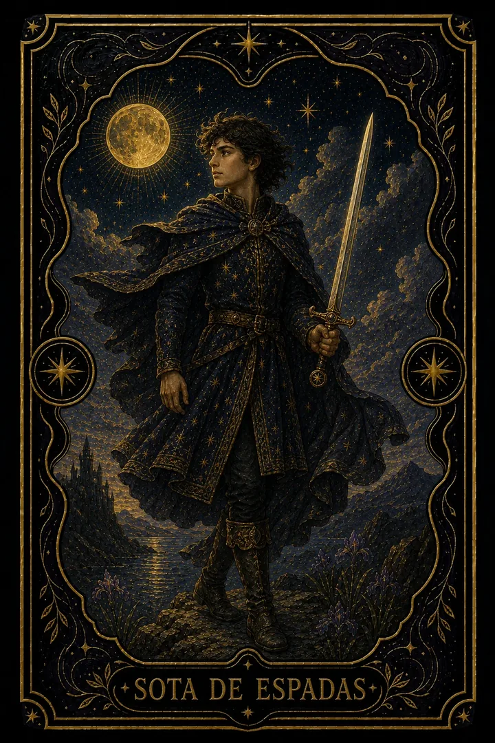 Sota de Espadas del tarot