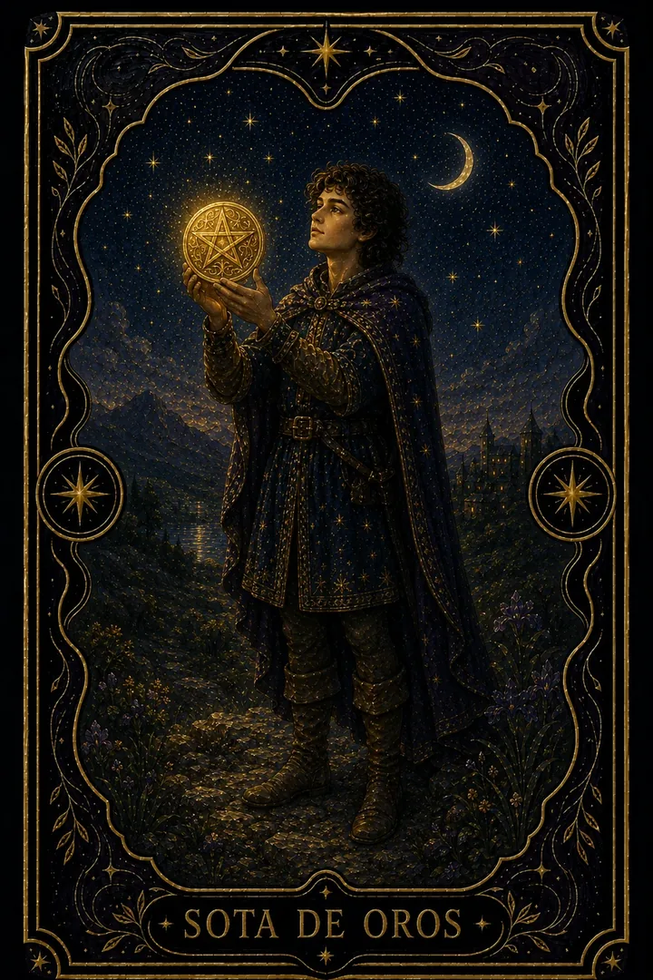 Sota de Oros del tarot